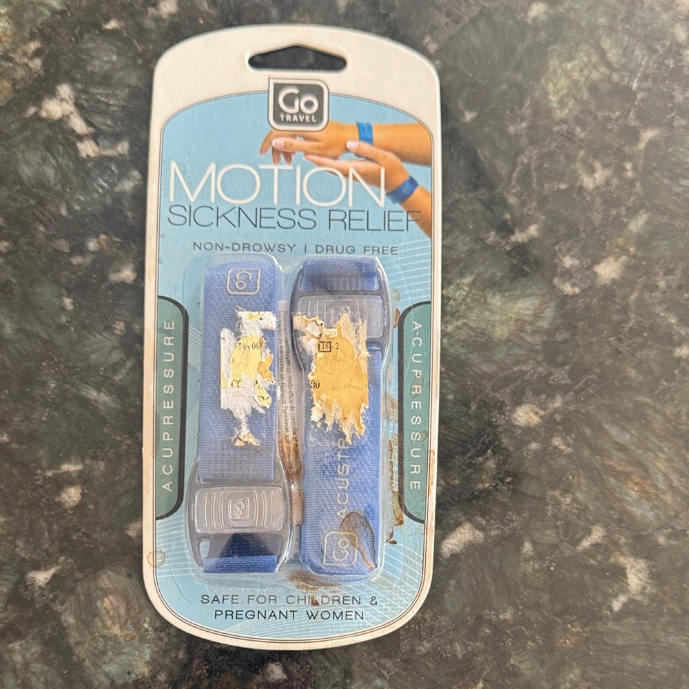 Motion sickness relief bracelets